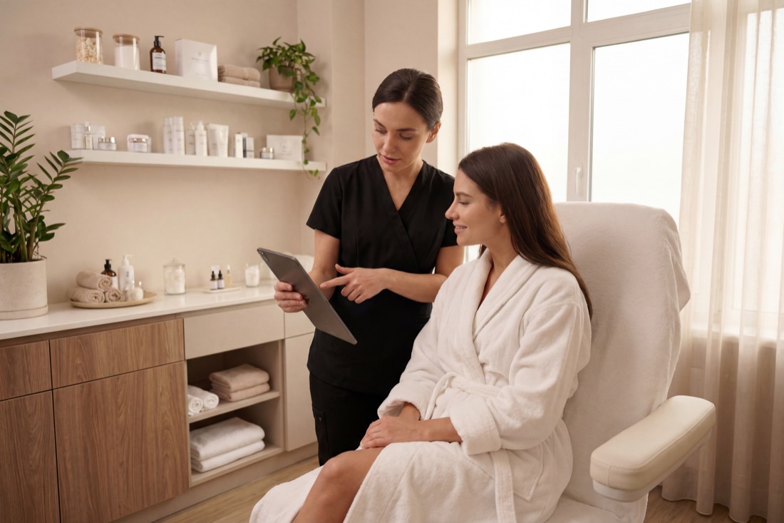 A relaxing facial treatment at Face Affair